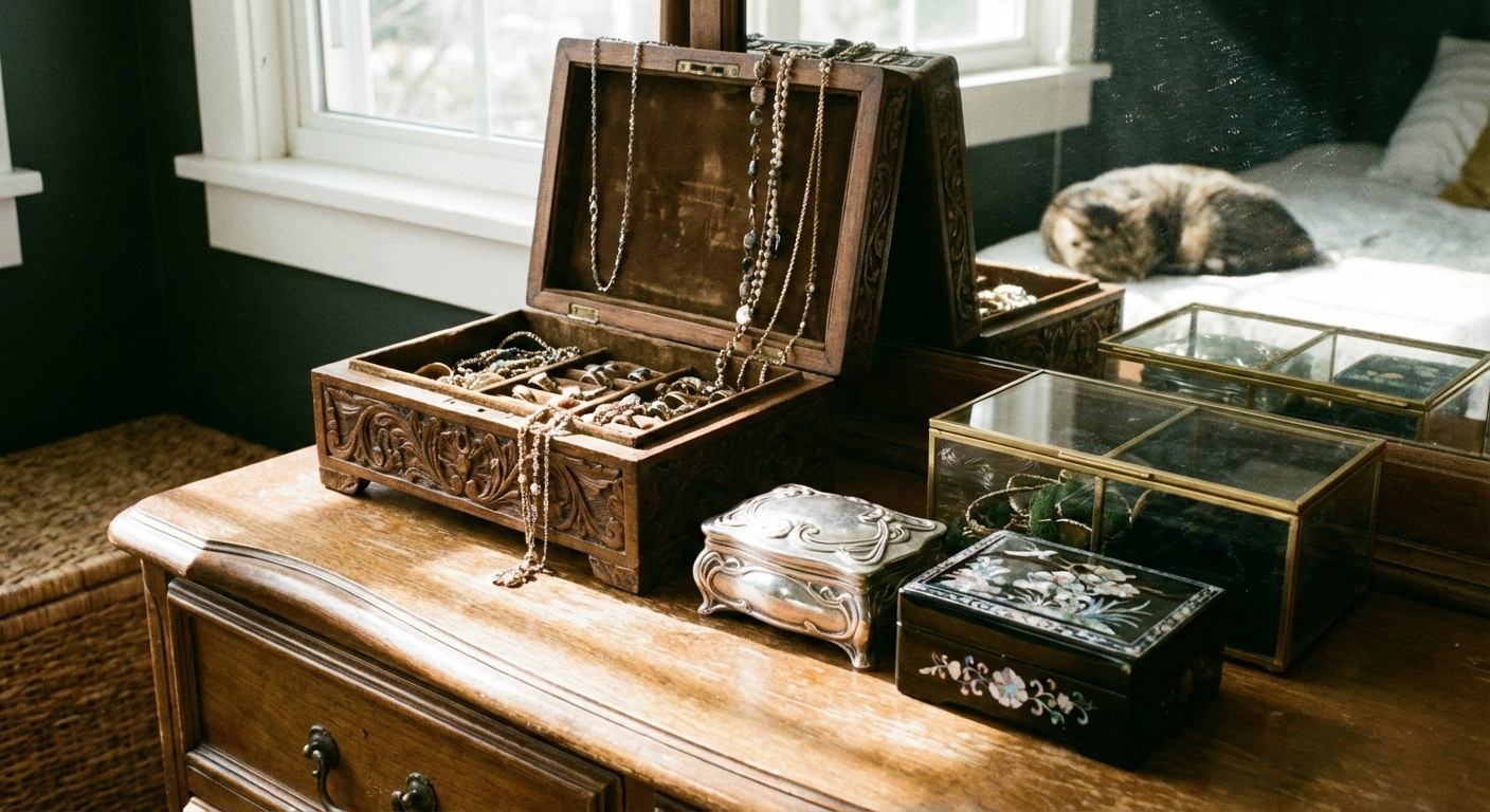 Luxury Wooden Earring Box