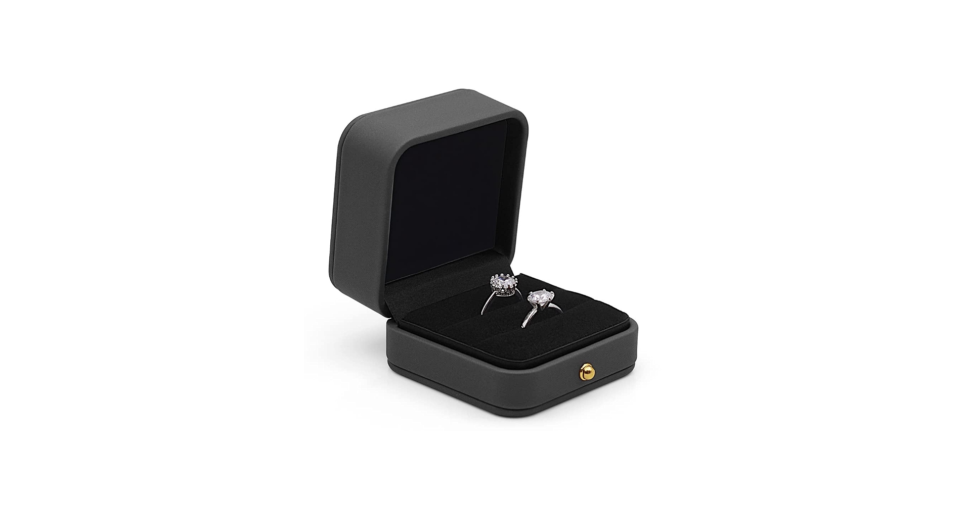 Premium Velvet Ring Box - Jewelry Boxes Thumbnail 3