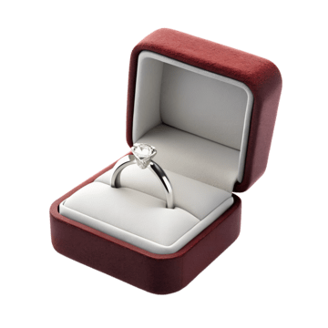 Premium Velvet Ring Box - Jewelry Boxes Thumbnail 2